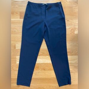 T Tahari Navy Dress Pants with Side Zipper